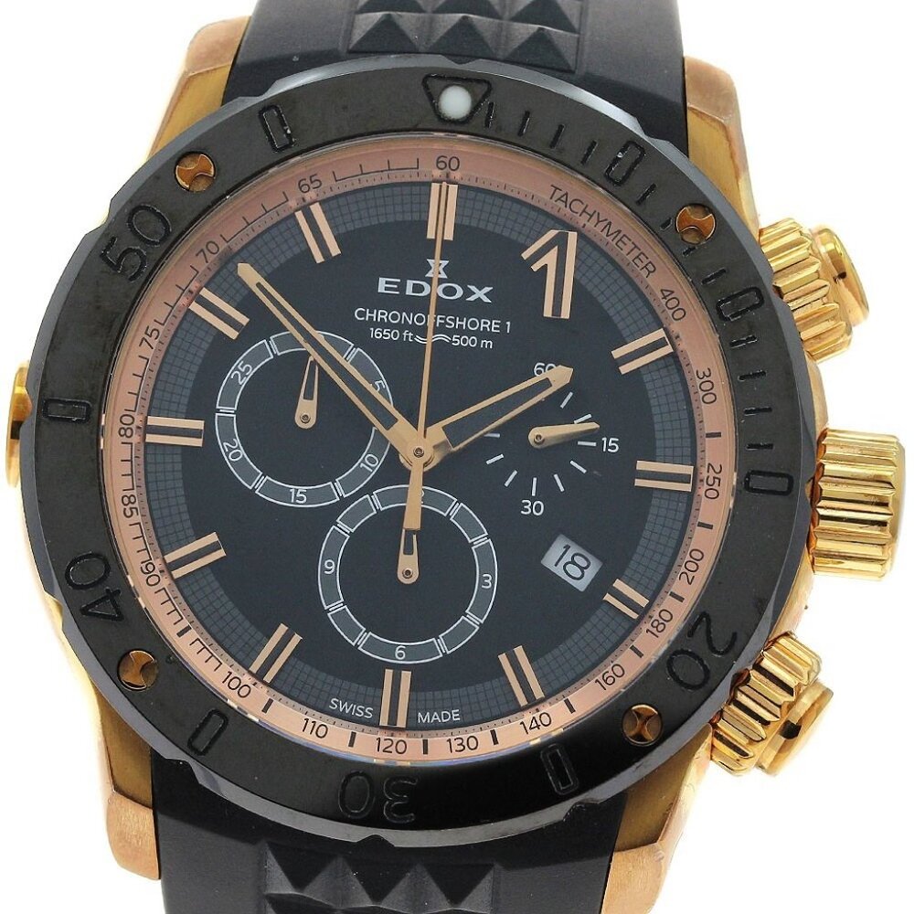 EDOX Chrono Offshore 1 10221 Chronograph black Dial Quartz Men's Watch_900090